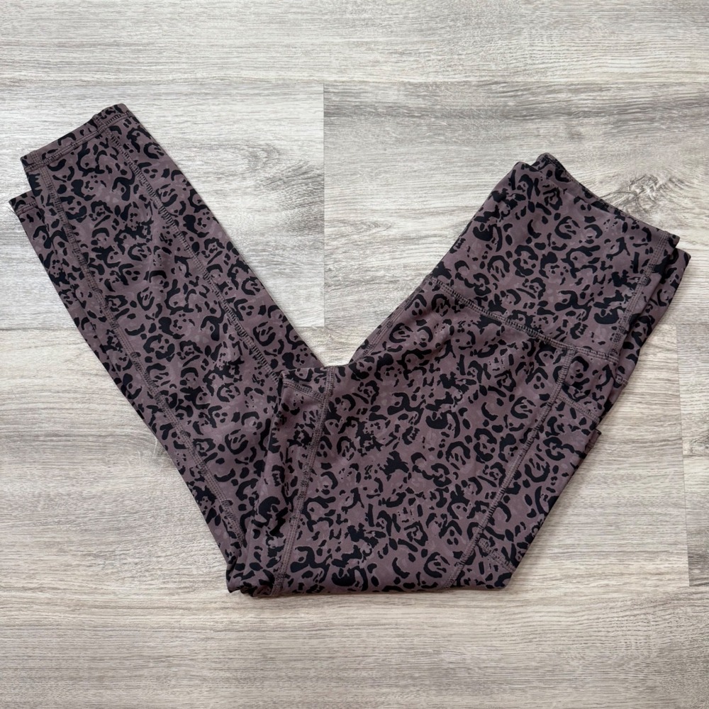 Legend Active Leopard Print High Waisted Workout Leggings‎ Women Size M